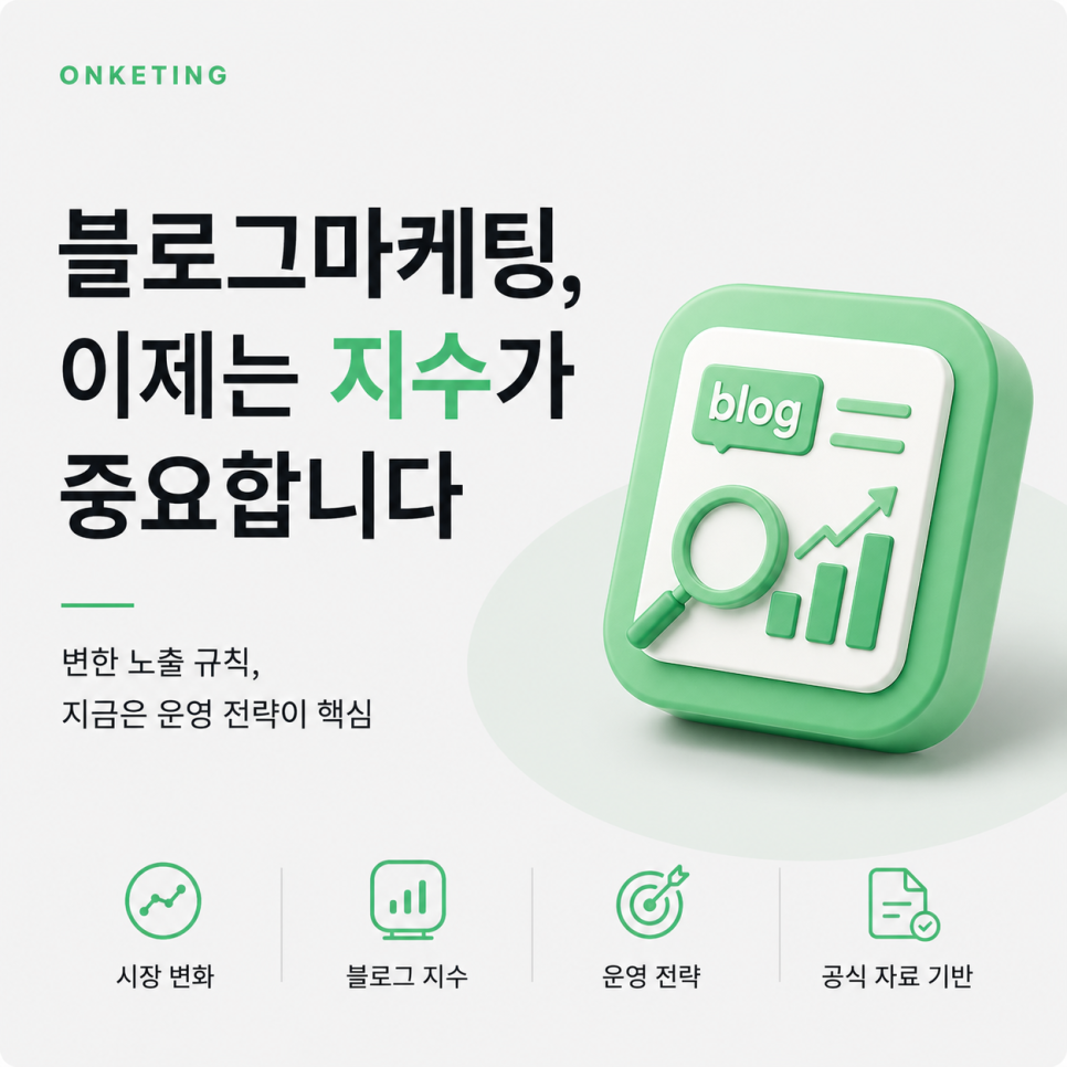 블로그마케팅, 이제는 블로그 지수가 중요합니다