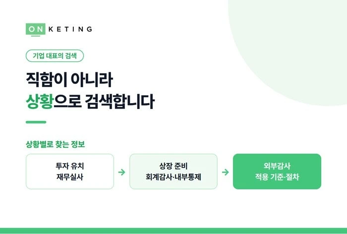 직함이 아니라 상황으로 검색합니다