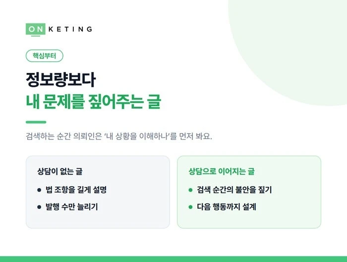 정보량보다 내 문제를 짚어주는 글