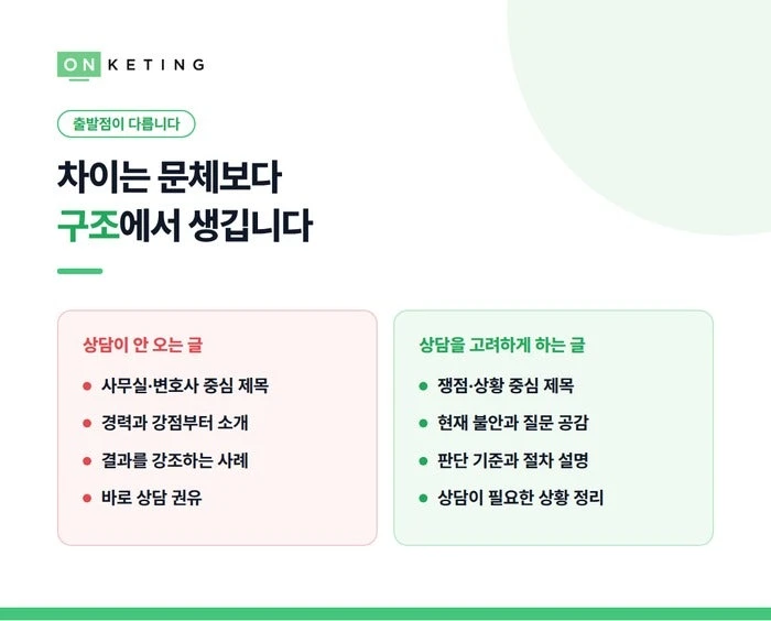 차이는 문체보다 구조에서 생깁니다