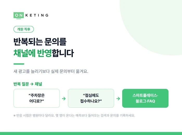 반복되는 문의를 채널에 반영합니다