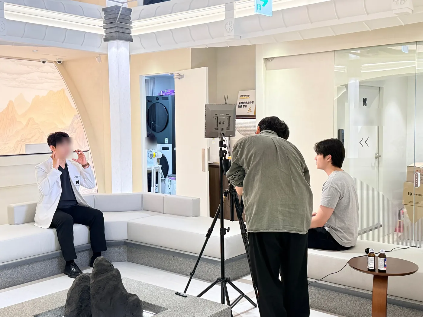 전문직 인터뷰 촬영 현장